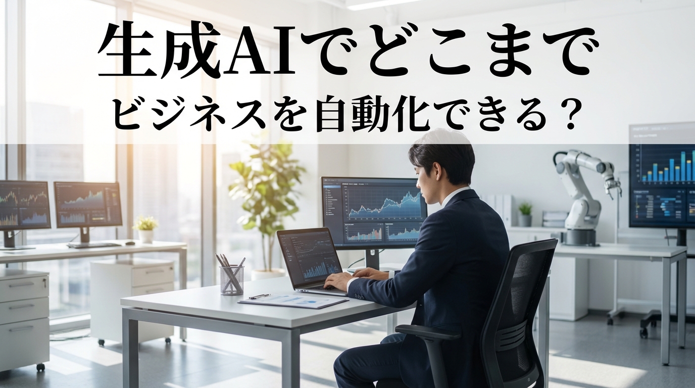 生成AIでどこまでビジネスを自動化できる？