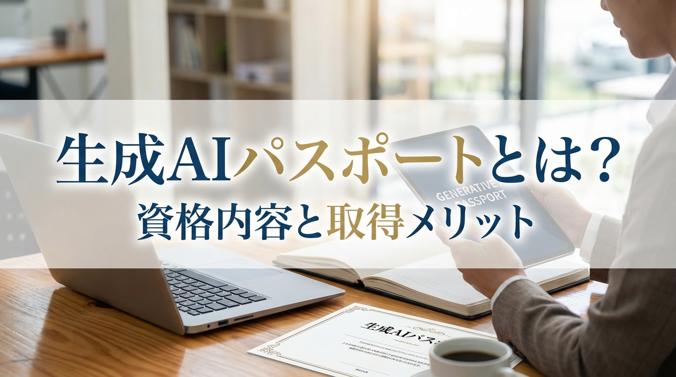 生成AIパスポートとは？資格内容と取得メリット