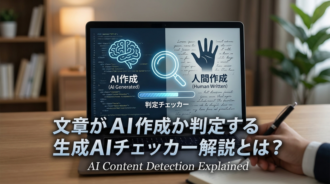 文章がAI作成か判定する生成AIチェッカー解説とは？