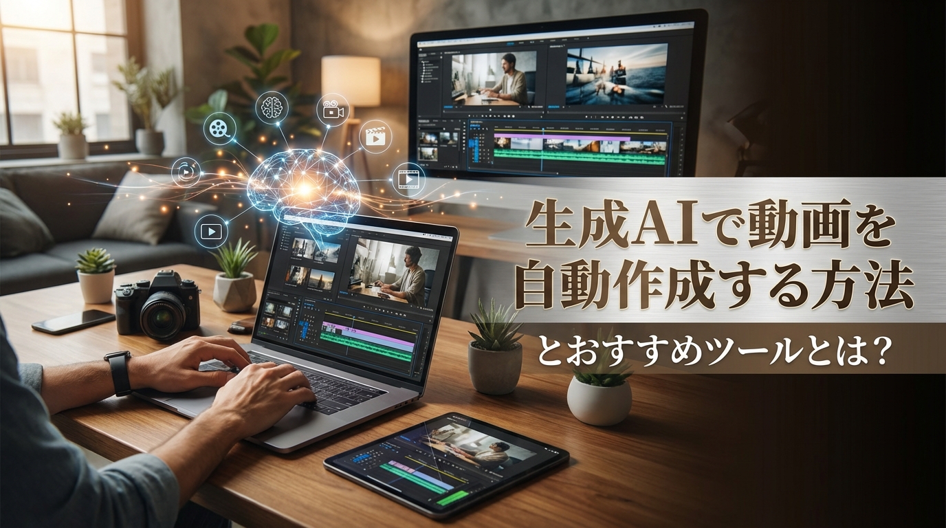 生成AIで動画を自動作成する方法とおすすめツールとは？