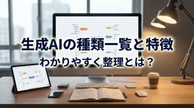生成AIの種類一覧と特徴をわかりやすく整理します