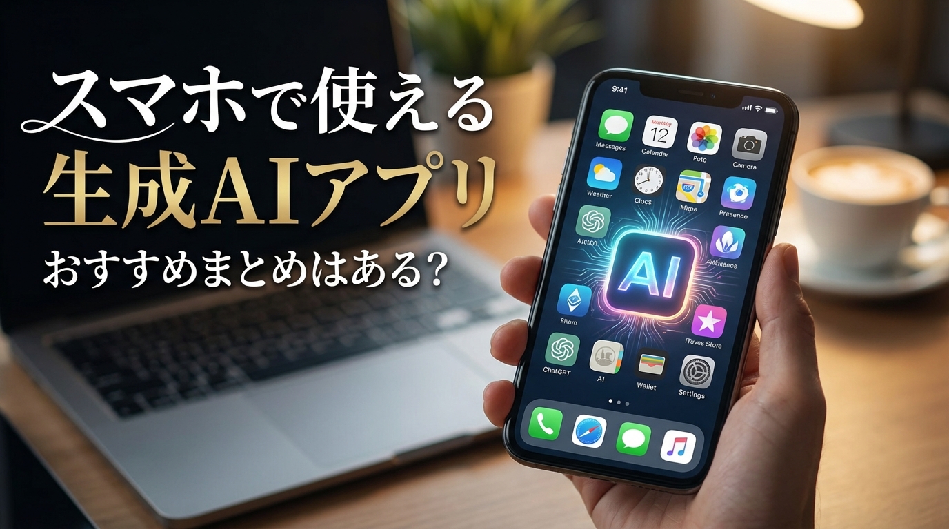 スマホで使える生成AIアプリおすすめまとめはある？