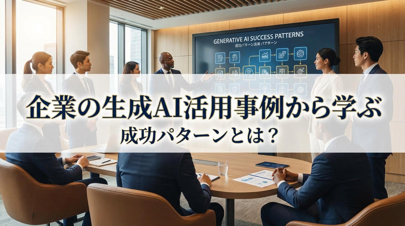 企業の生成AI活用事例から学ぶ成功パターンとは？