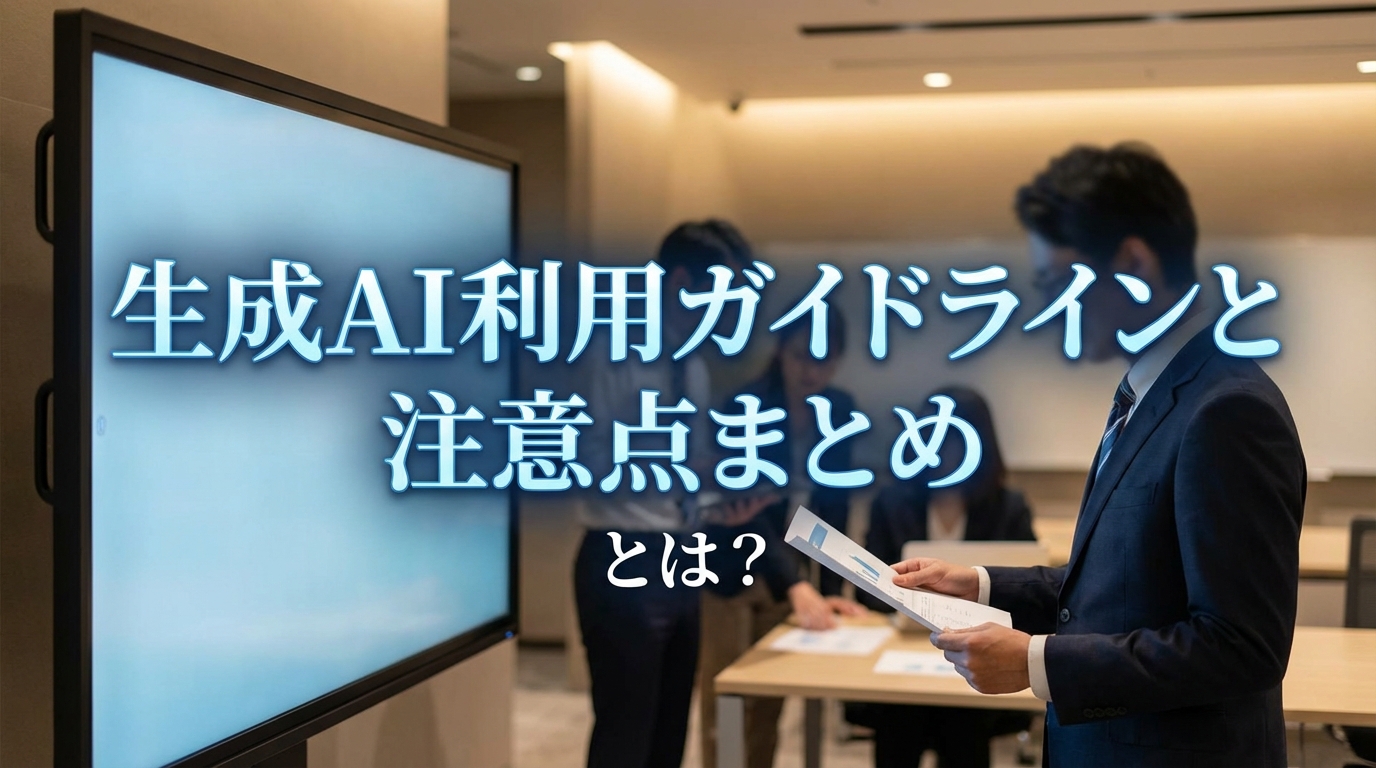 生成AI利用ガイドラインと注意点まとめとは？