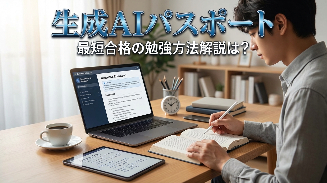 生成AIパスポート最短合格の勉強方法解説は？
