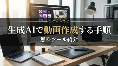 生成AIで動画作成する手順と無料ツール紹介！初心者におすすめの無料ツール3選