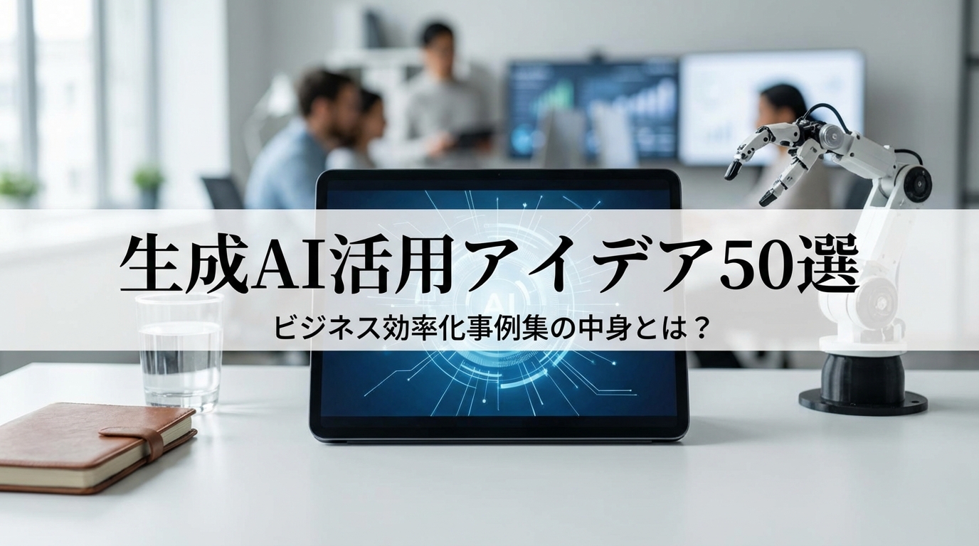 生成AI活用アイデア50選ビジネス効率化事例集の中身とは？