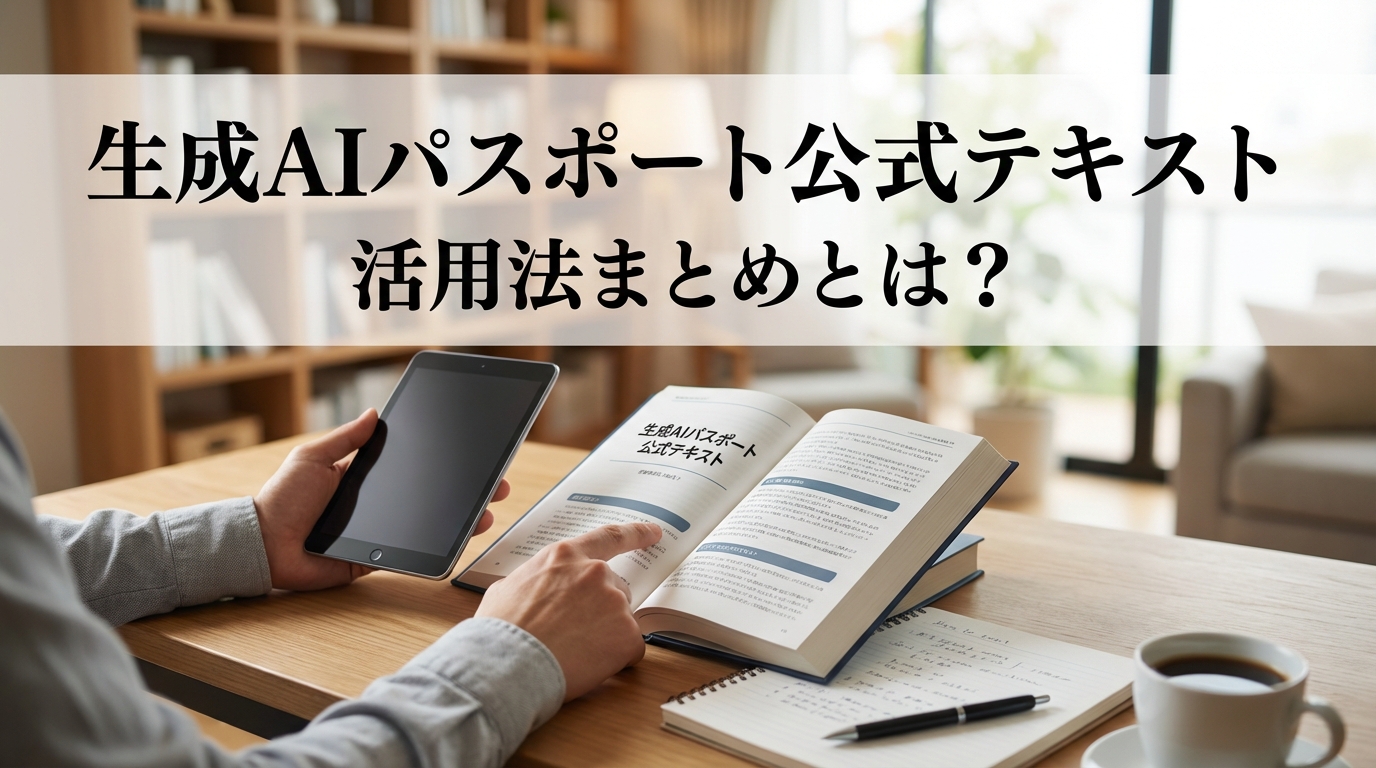 生成AIパスポート公式テキスト活用法まとめとは？