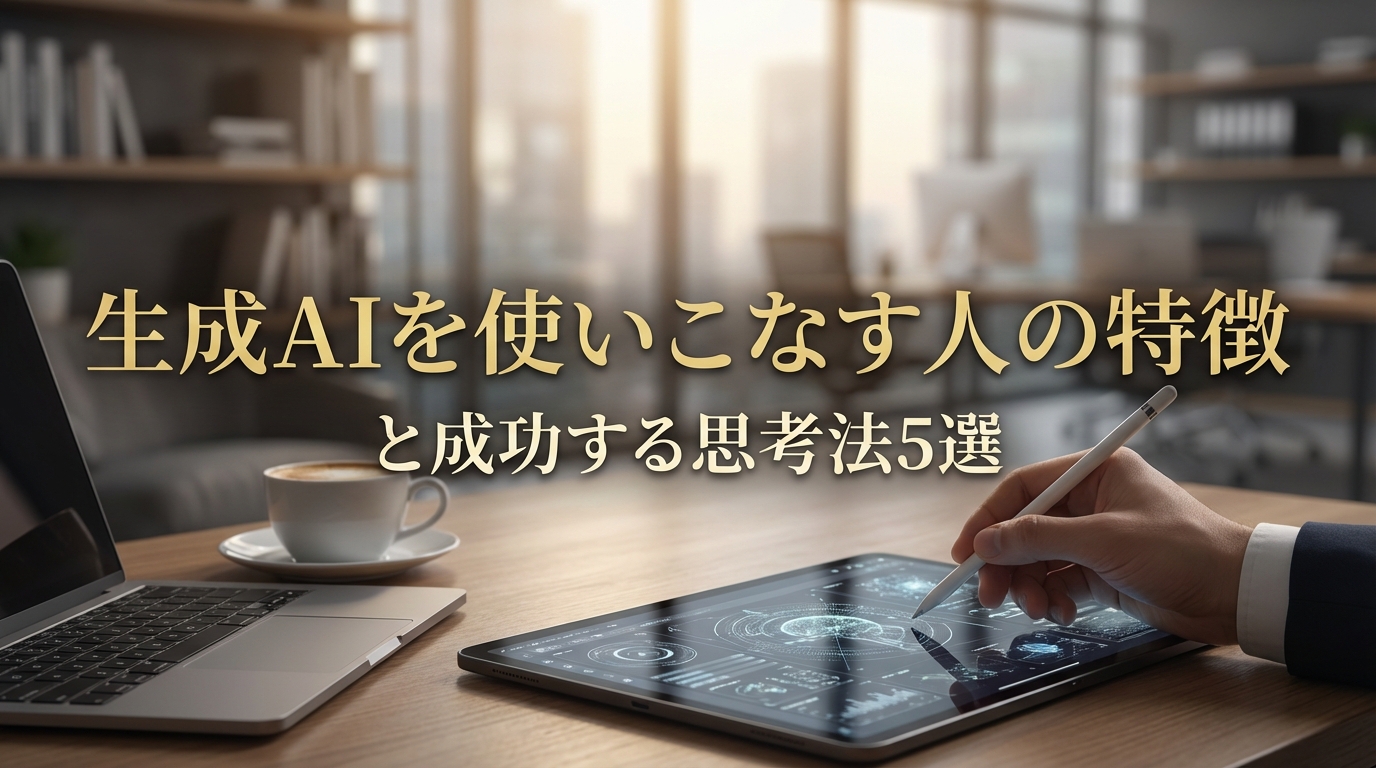 生成AIを使いこなす人の特徴と成功する思考法5選