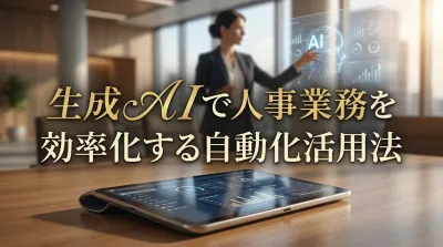 生成AIで人事業務を効率化する自動化活用法