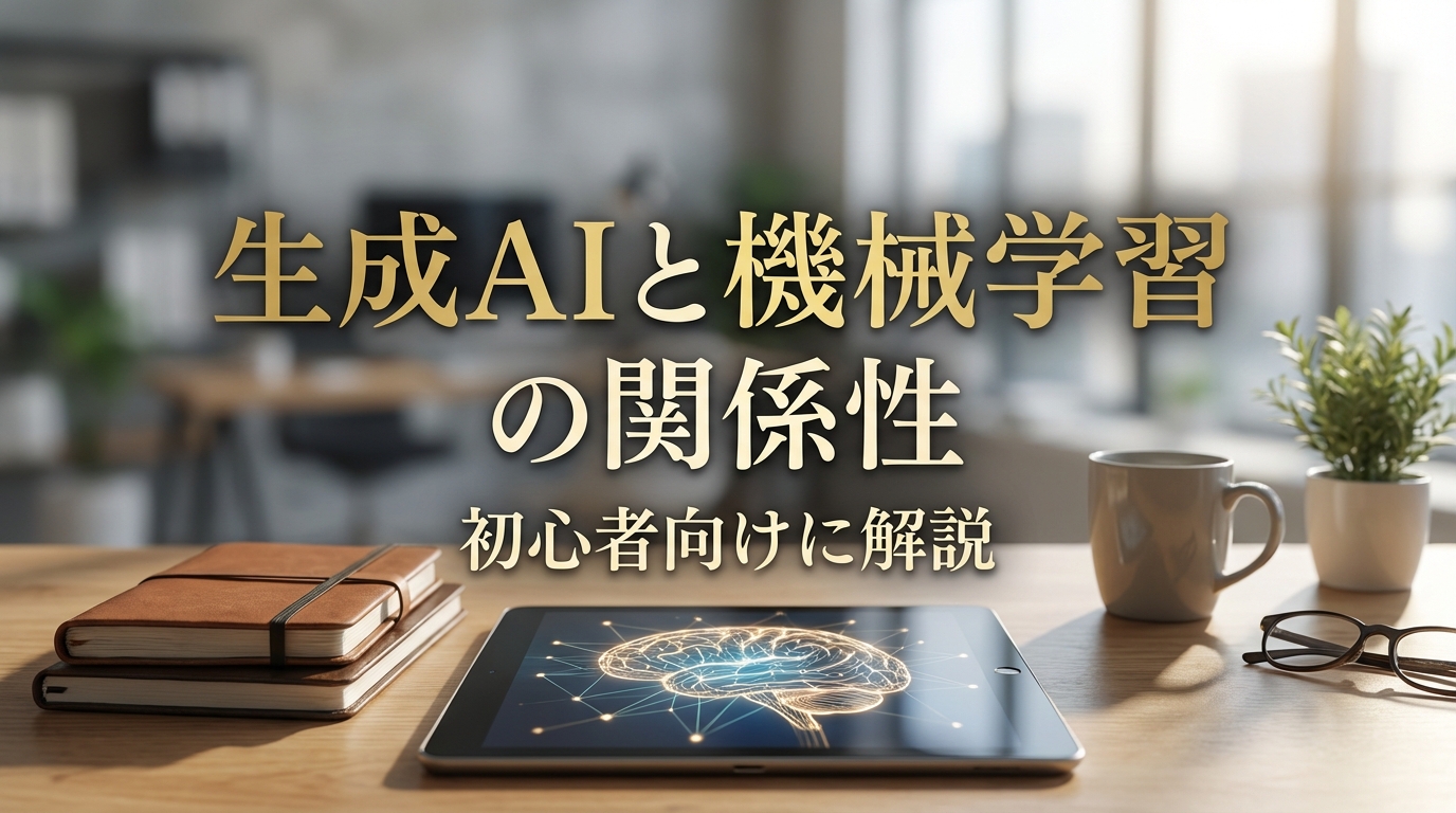 生成AIと機械学習の関係性を初心者向けに解説