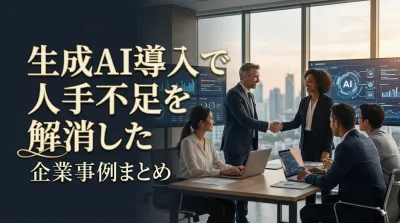 生成AI導入で人手不足を解消した企業事例まとめ