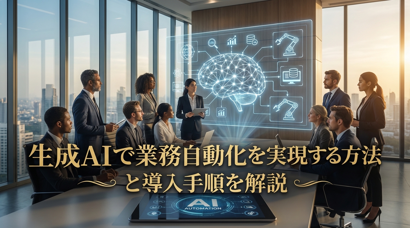 生成AIで業務自動化を実現する方法と導入手順を解説