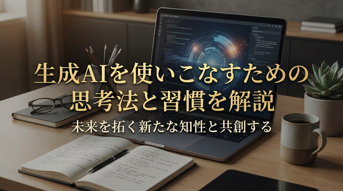 生成AIを使いこなすための思考法と習慣を解説