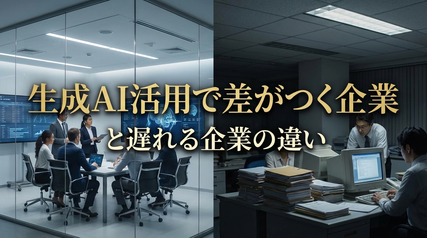 生成AI活用で差がつく企業と遅れる企業の違いとは