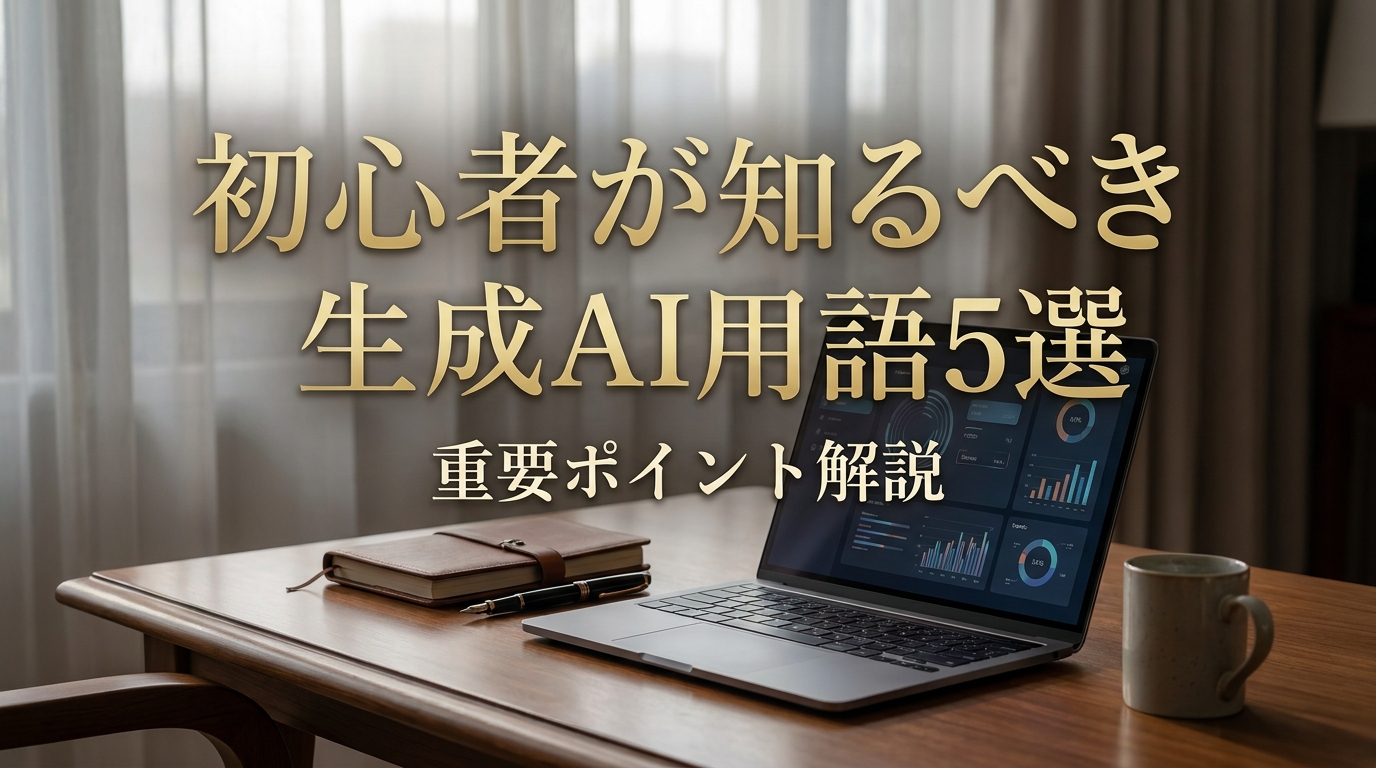 初心者が知るべき生成AI用語5選と重要ポイント解説