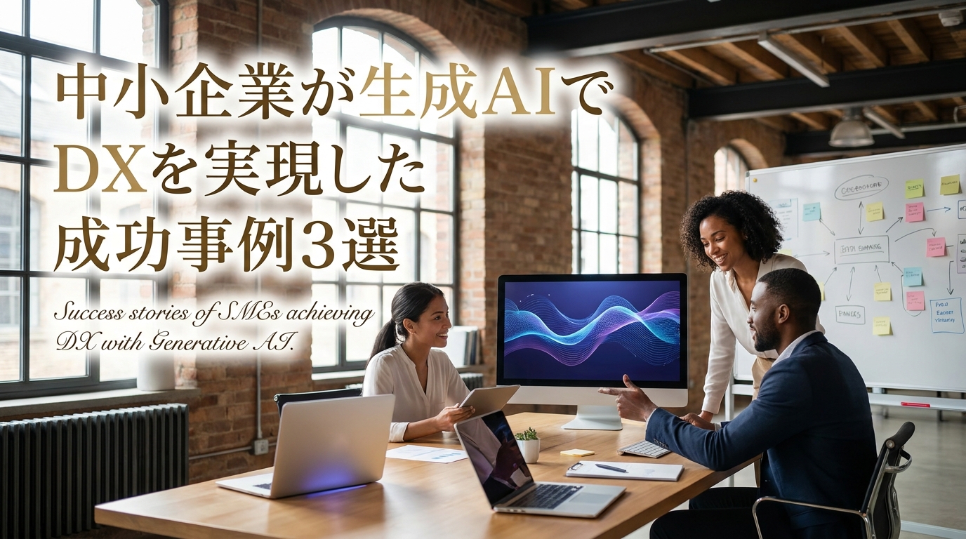 中小企業が生成AIでDXを実現した成功事例3選