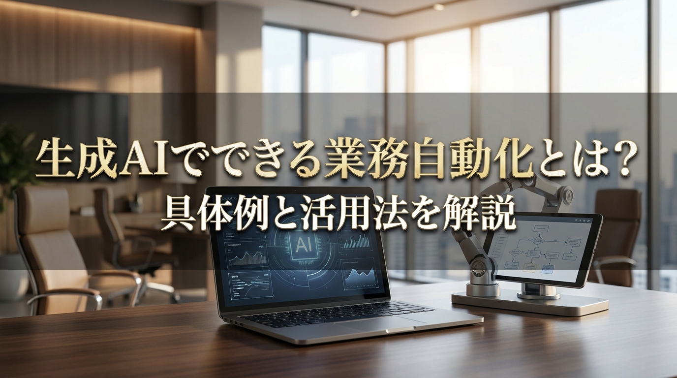 生成AIでできる業務自動化とは？具体例と活用法を解説