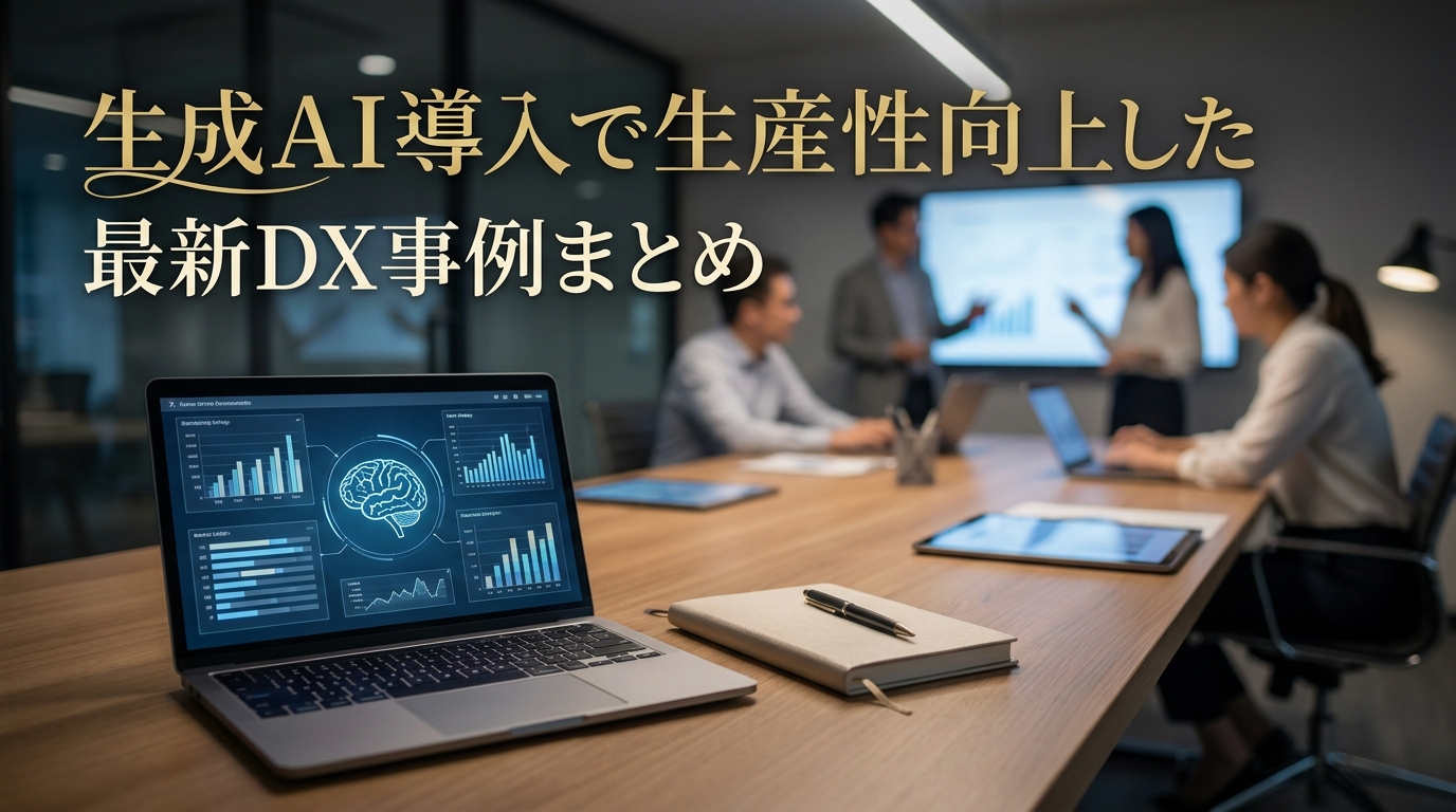 生成AI導入で生産性向上した最新DX事例まとめ