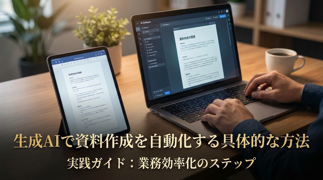 生成AIで資料作成を自動化する具体的な方法