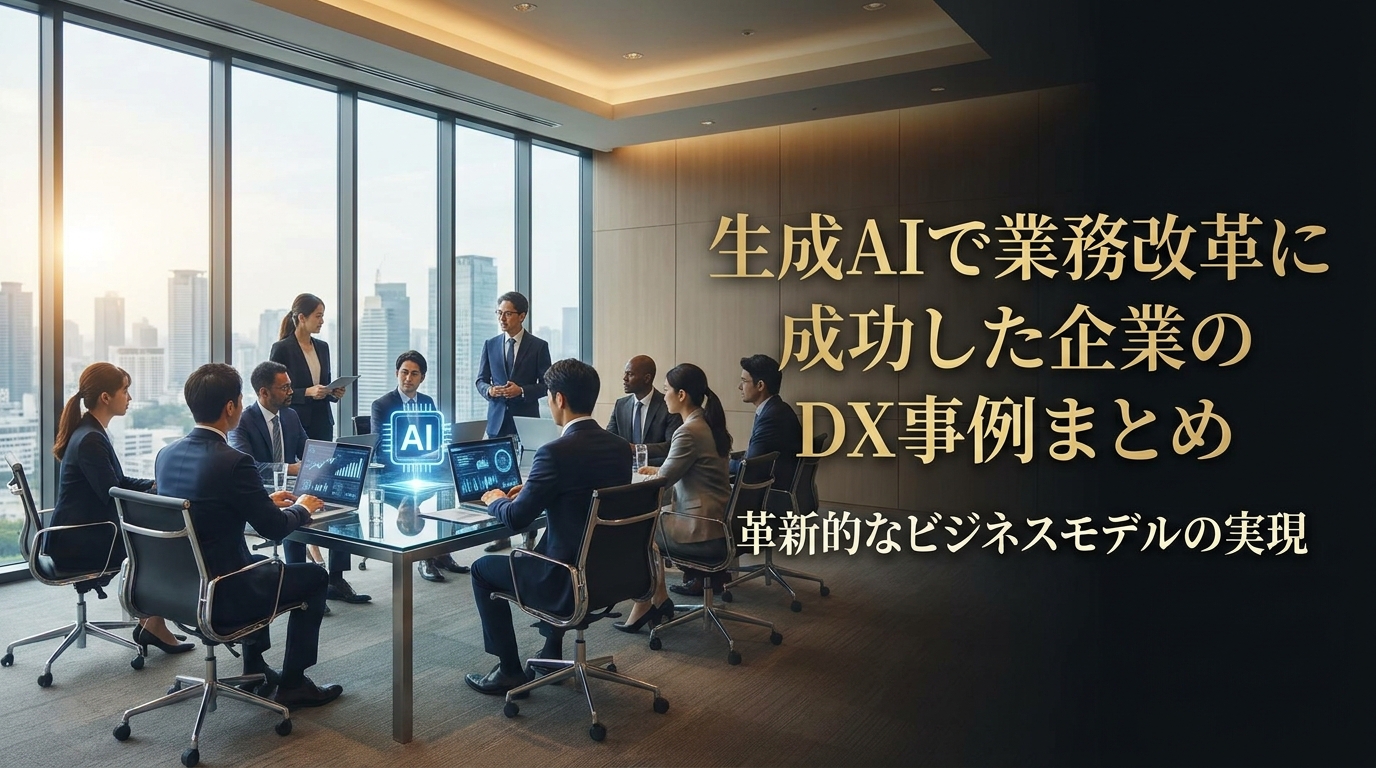生成AIで業務改革に成功した企業のDX事例まとめ