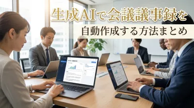 生成AIで会議議事録を自動作成する方法まとめ
