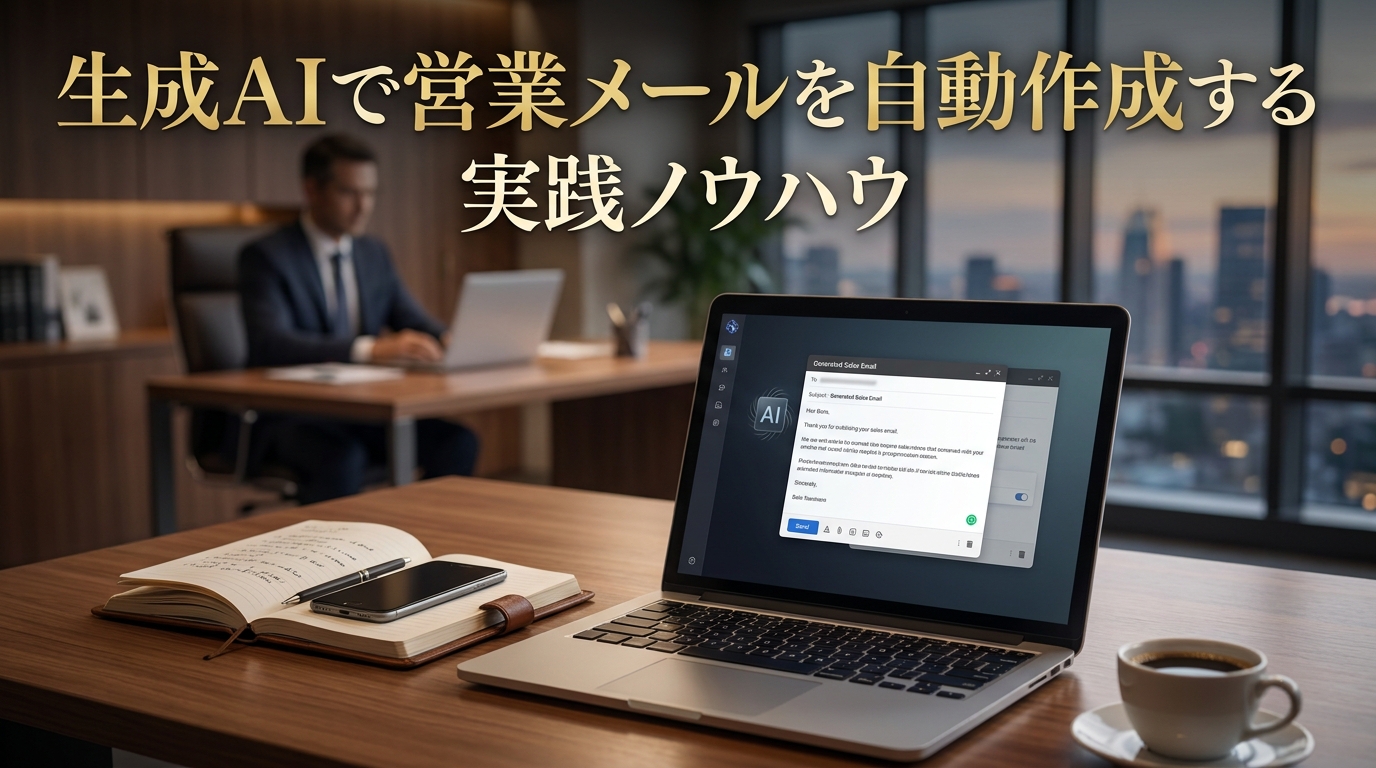 生成AIで営業メールを自動作成する実践ノウハウ