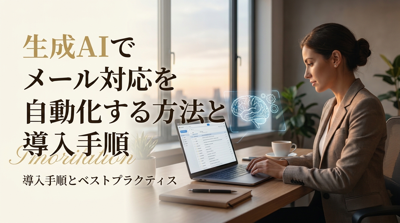 生成AIでメール対応を自動化する方法と導入手順