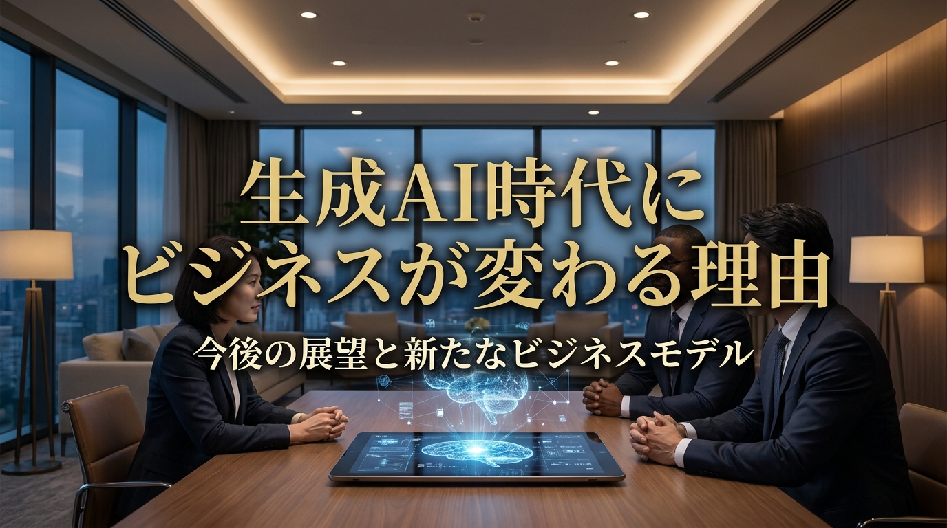 生成AI時代にビジネスが変わる理由と今後の展望