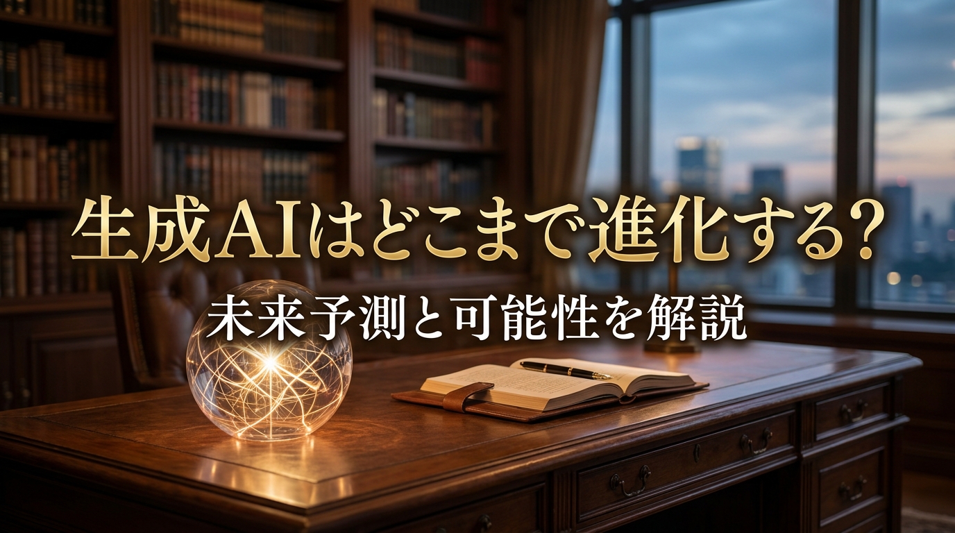 生成AIはどこまで進化する?未来予測と可能性を解説