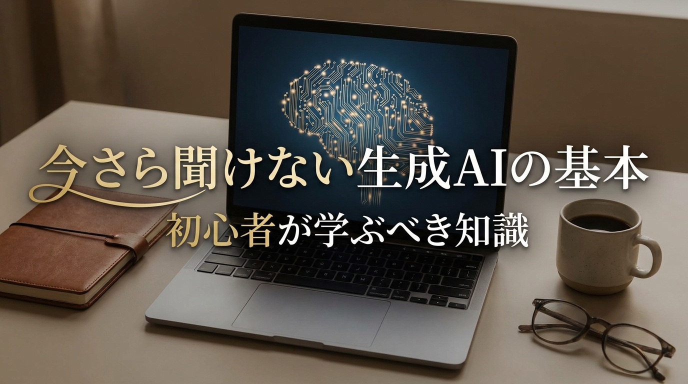 今さら聞けない生成AIの基本|初心者が学ぶべき知識