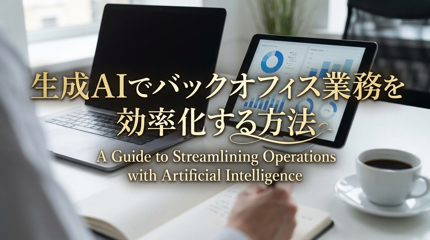 生成AIでバックオフィス業務を効率化する方法とは