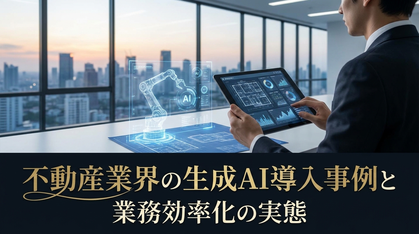 不動産業界の生成AI導入事例と業務効率化の実態
