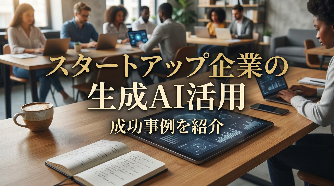 スタートアップ企業の生成AI活用成功事例を紹介