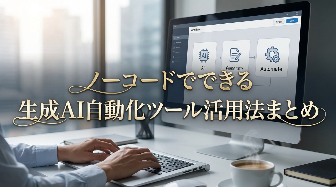 ノーコードでできる生成AI自動化ツール活用法まとめ