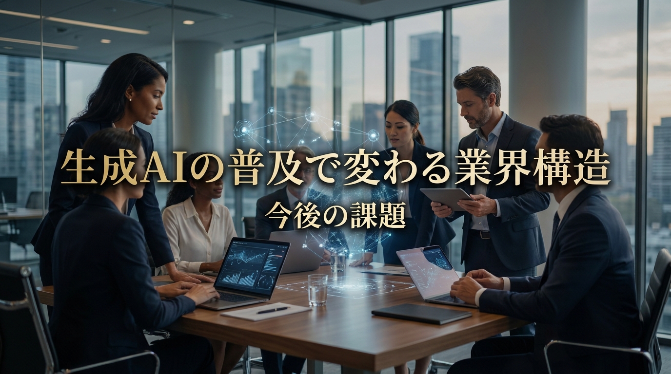 生成AIの普及で変わる業界構造と今後の課題