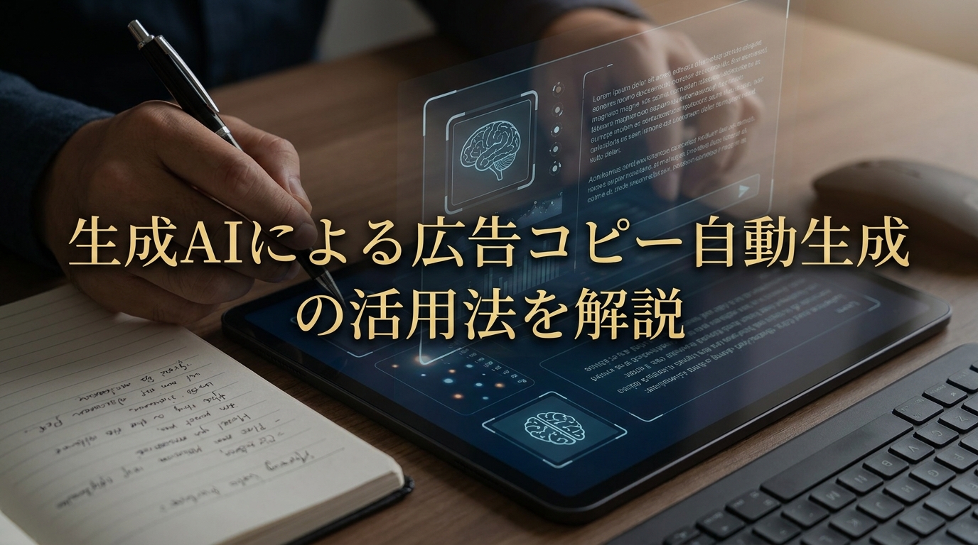 生成AIによる広告コピー自動生成の活用法を解説