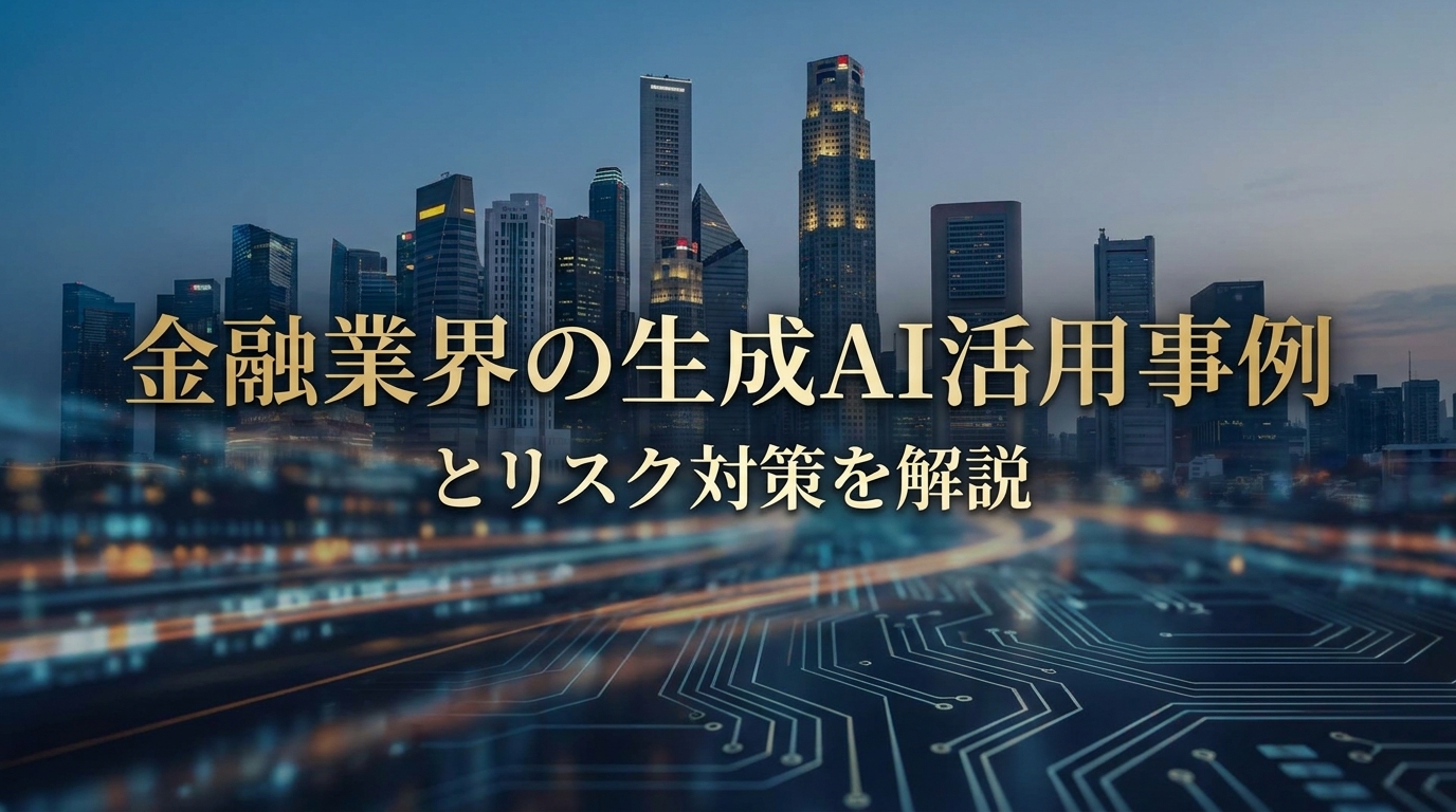 金融業界の生成AI活用事例とリスク対策を解説