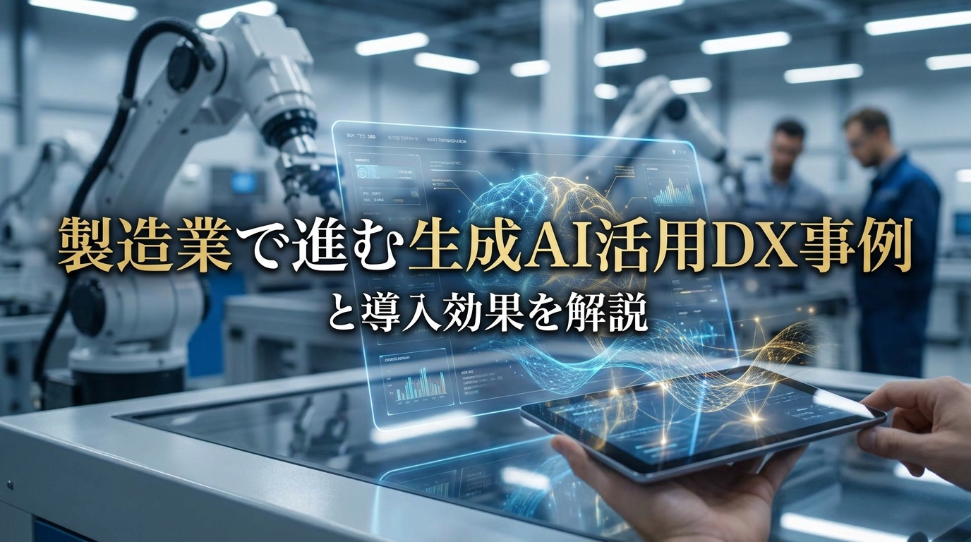 製造業で進む生成AI活用DX事例と導入効果を解説