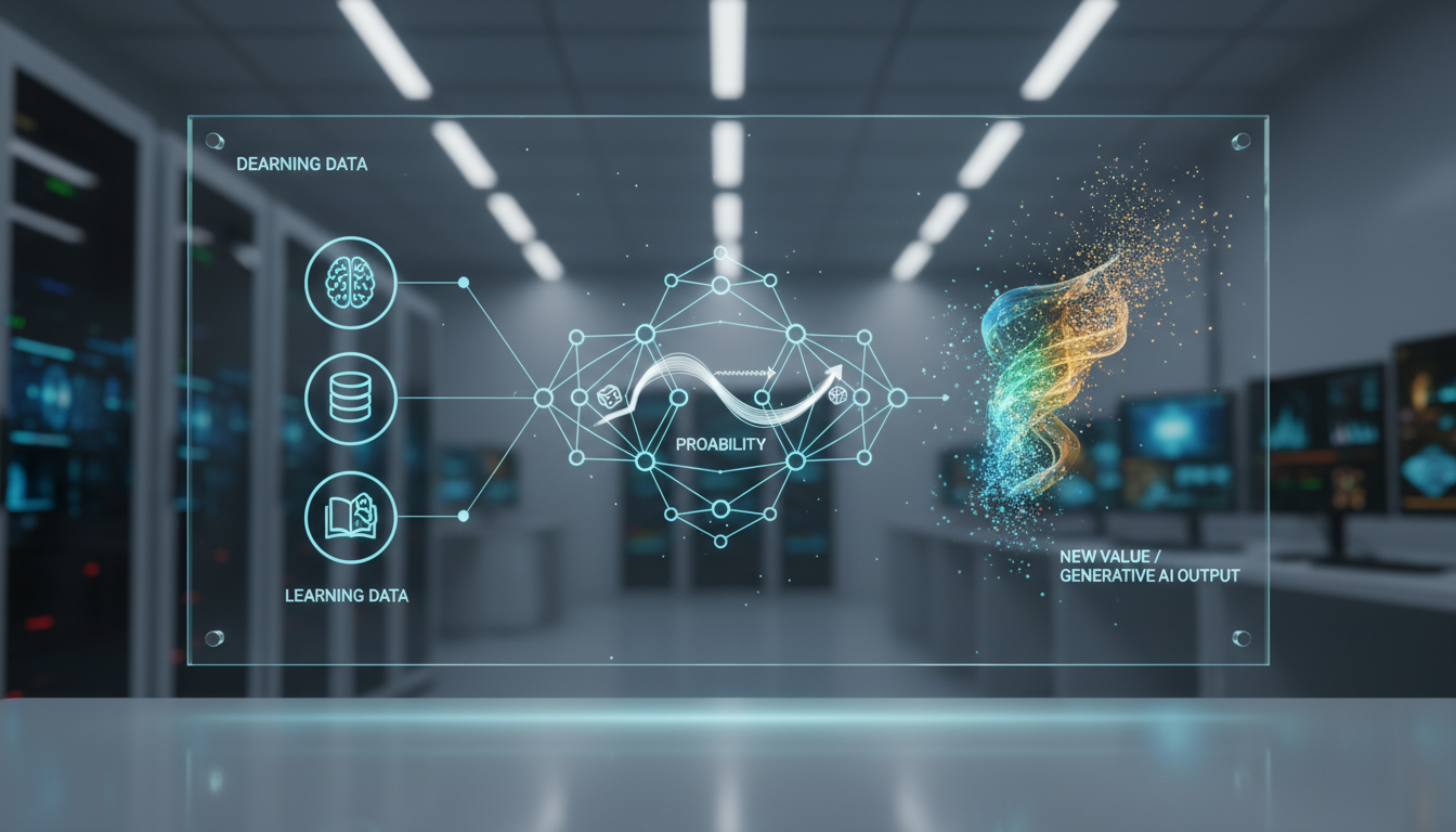 生成AIは確率と学習データで新しい価値を創造する技術