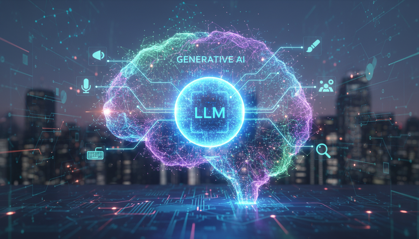 生成AIとLLMの関係は「生成AIの中の中核がLLM」です