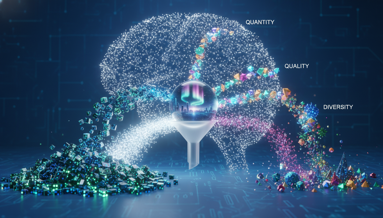 学習データの「量・品質・多様性」が精度に与える影響