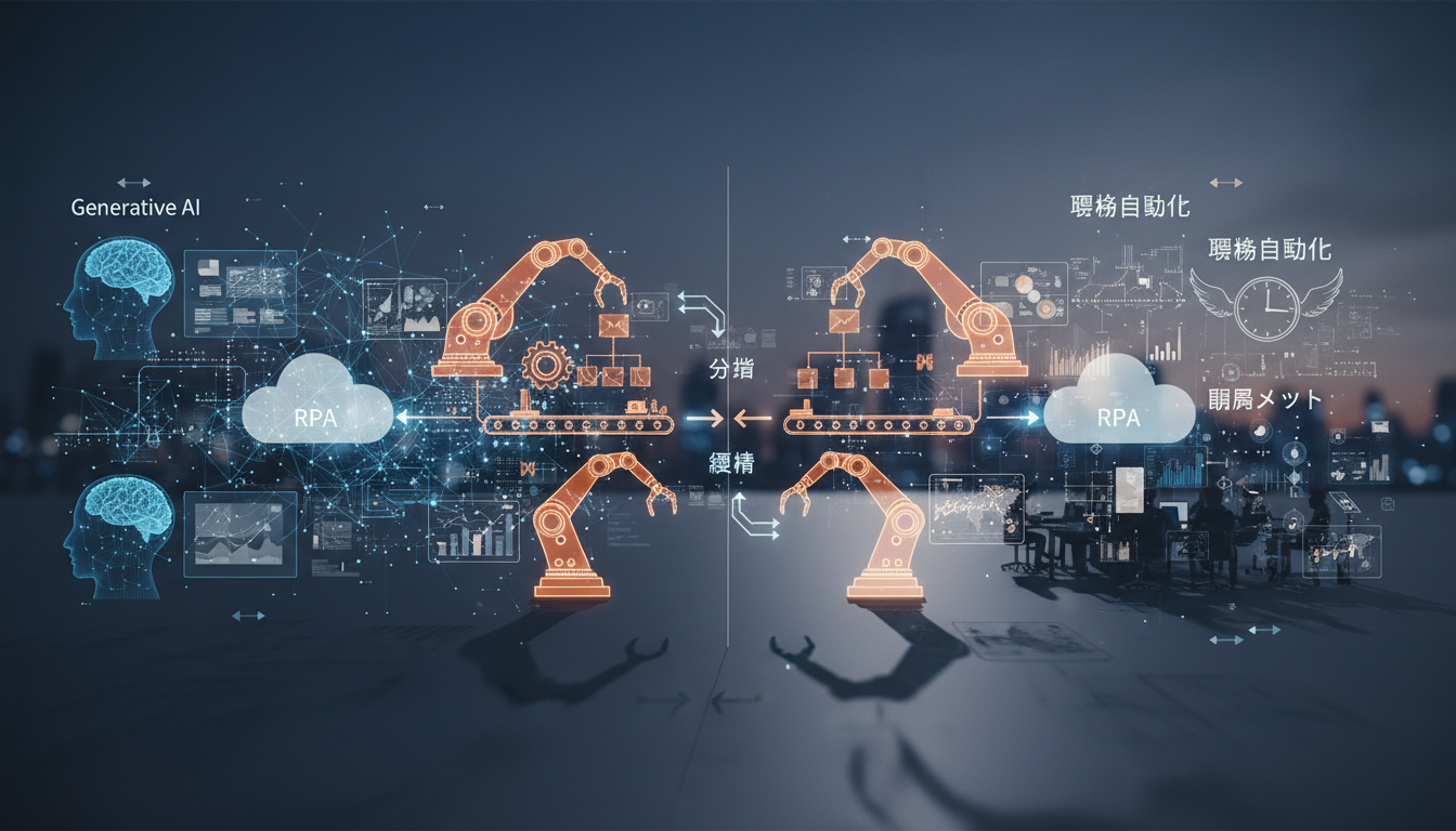 生成AI×RPAは「実行」と「判断」を分担して自動化範囲を広げます