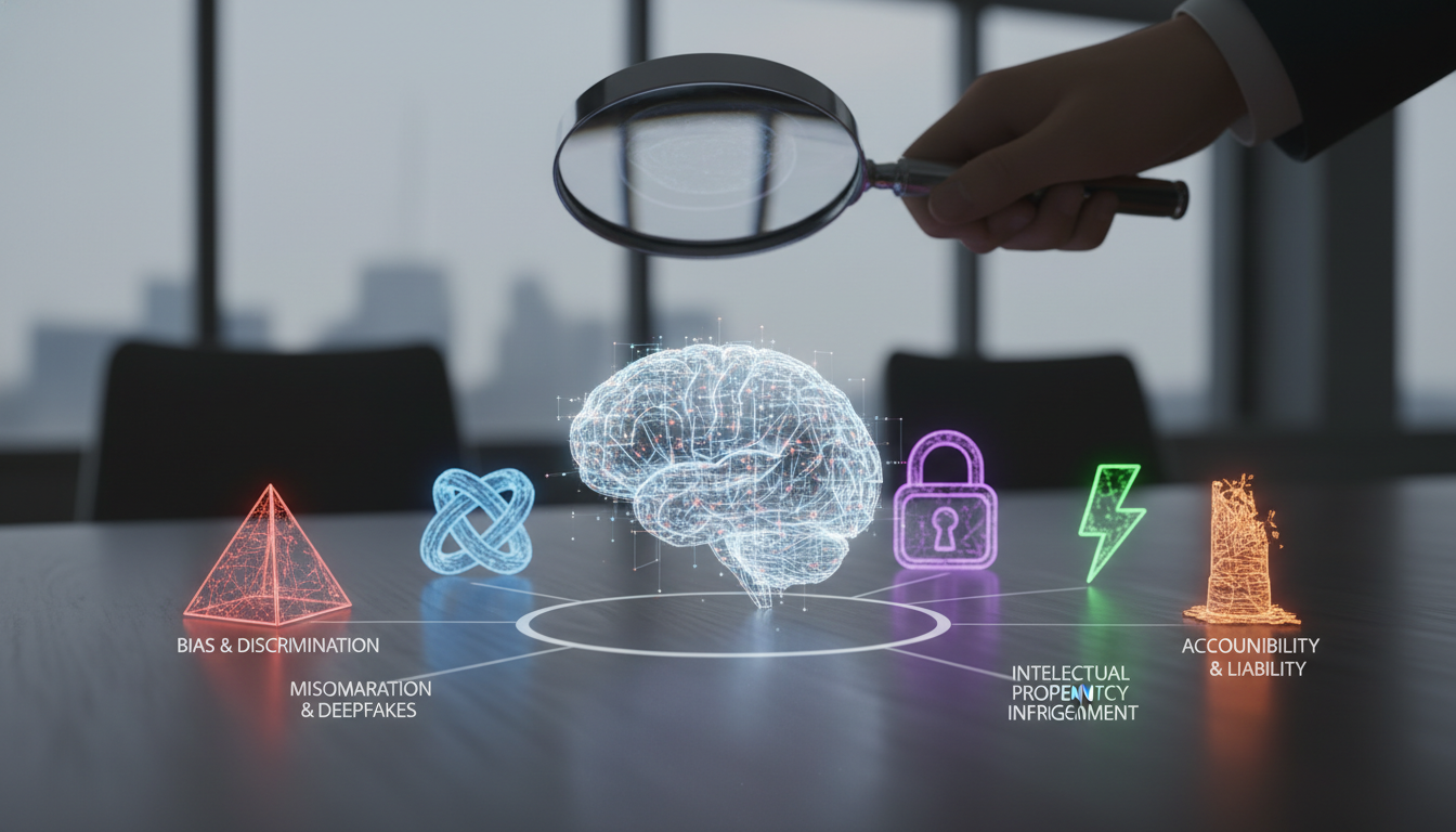 生成AIの倫理問題は「5つの主要リスク」で整理できます